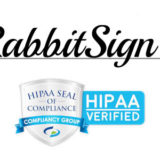 RabbitSign Achieves HIPAA Compliance for its Free e-Signing Solution