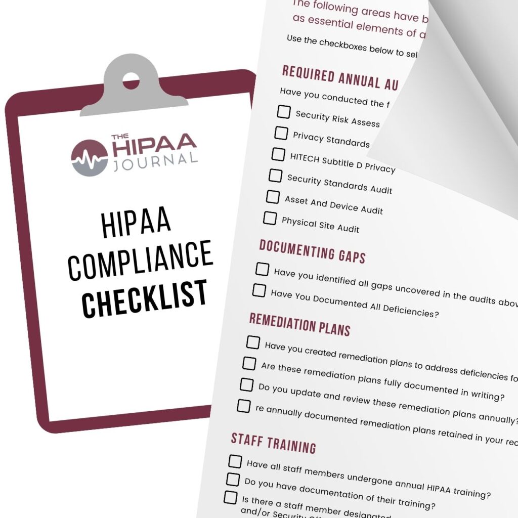 The HIPAA Compliance Checklist