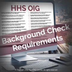 What are the HHS OIG Background Check Requirements?