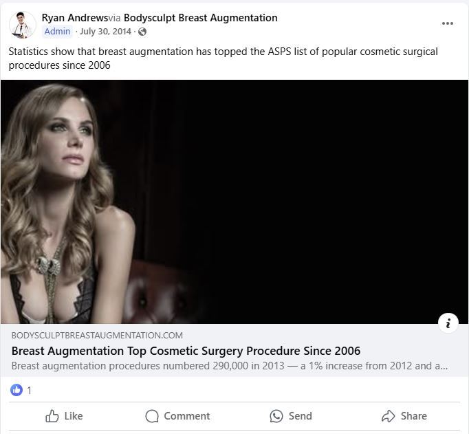 Digital Marketing for Plastic Surgeons - Facebook 
