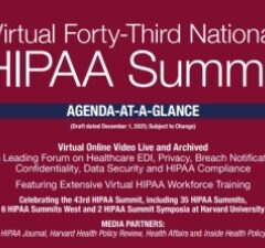 Virtual 43rd National HIPAA Summit April 7-10, 2026