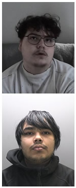 Owen Flowers (top), and Thalha Jubair (bottom). Image Source: UK National Crime Agency (NCA).